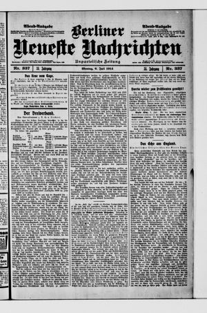 Berliner Neueste Nachrichten vom 06.07.1914