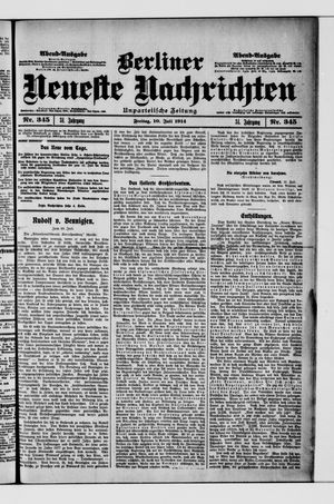 Berliner Neueste Nachrichten vom 10.07.1914
