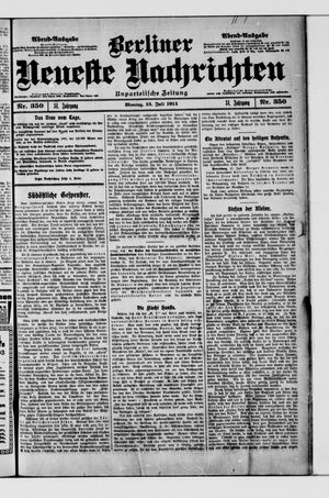 Berliner Neueste Nachrichten vom 13.07.1914