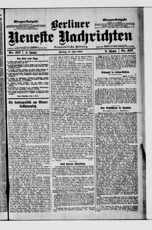 Berliner Neueste Nachrichten vom 17.07.1914