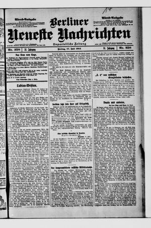 Berliner Neueste Nachrichten vom 17.07.1914