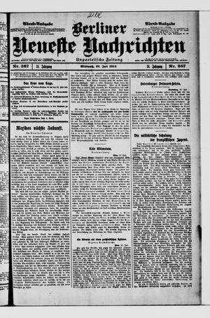 Berliner Neueste Nachrichten vom 22.07.1914