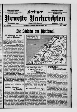 Berliner Neueste Nachrichten vom 25.10.1914