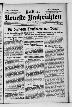Berliner Neueste Nachrichten on Jan 15, 1915