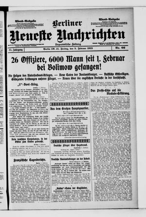 Berliner Neueste Nachrichten vom 05.02.1915