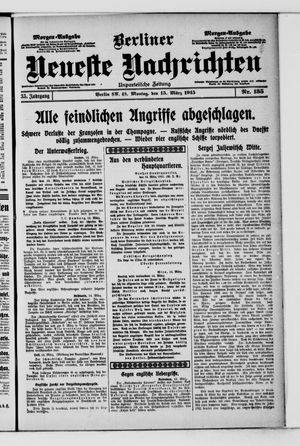 Berliner Neueste Nachrichten vom 15.03.1915