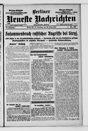 Berliner neueste Nachrichten vom 16.03.1915