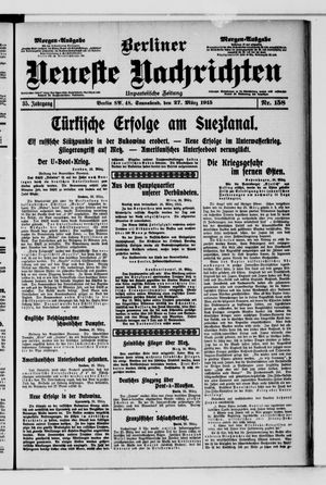 Berliner neueste Nachrichten vom 27.03.1915
