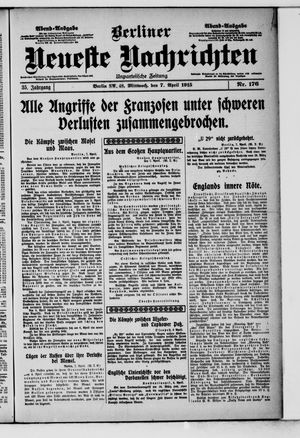 Berliner neueste Nachrichten vom 07.04.1915