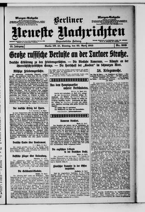 Berliner Neueste Nachrichten vom 25.04.1915
