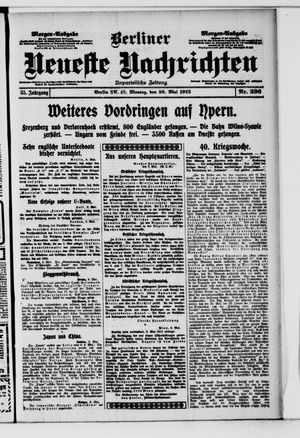 Berliner Neueste Nachrichten vom 10.05.1915