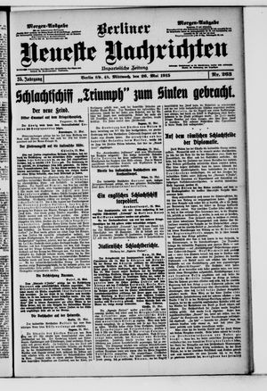 Berliner Neueste Nachrichten vom 26.05.1915