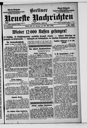 Berliner Neueste Nachrichten vom 28.05.1915