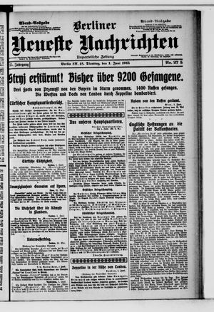 Berliner Neueste Nachrichten vom 01.06.1915