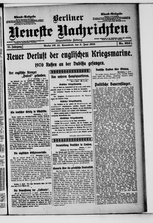 Berliner Neueste Nachrichten vom 05.06.1915