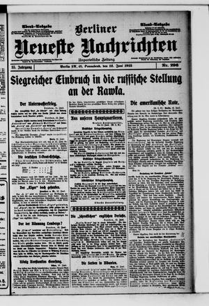 Berliner Neueste Nachrichten vom 12.06.1915