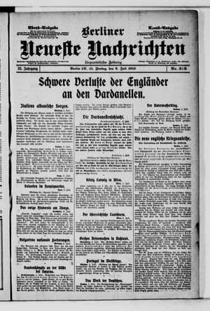 Berliner Neueste Nachrichten vom 02.07.1915