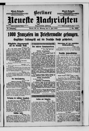 Berliner Neueste Nachrichten on Jul 5, 1915