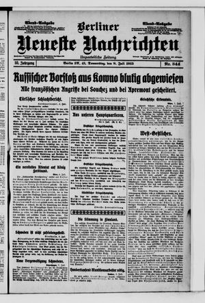 Berliner Neueste Nachrichten vom 08.07.1915