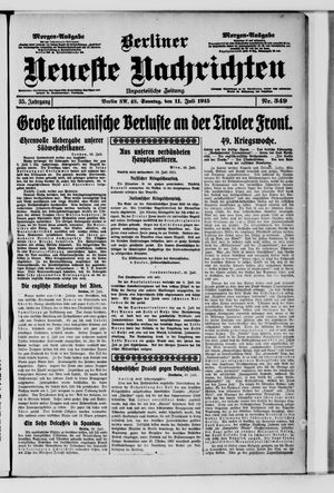 Berliner Neueste Nachrichten vom 11.07.1915
