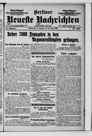 Berliner Neueste Nachrichten vom 16.07.1915