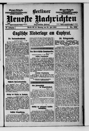 Berliner Neueste Nachrichten vom 18.07.1915