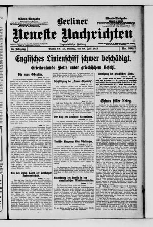 Berliner Neueste Nachrichten vom 19.07.1915