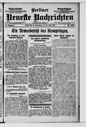 Berliner Neueste Nachrichten vom 24.07.1915