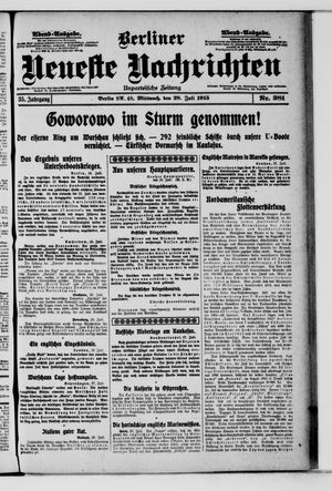 Berliner Neueste Nachrichten vom 28.07.1915