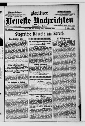 Berliner Neueste Nachrichten vom 05.09.1915