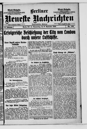 Berliner Neueste Nachrichten vom 09.09.1915