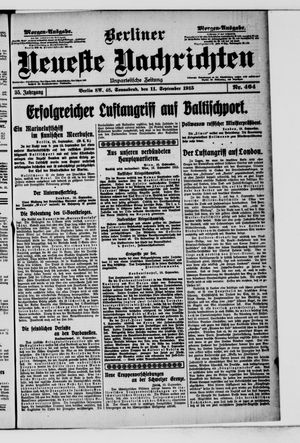 Berliner Neueste Nachrichten vom 11.09.1915
