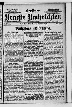 Berliner Neueste Nachrichten vom 15.09.1915