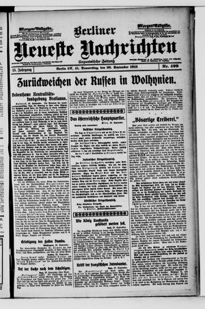 Berliner Neueste Nachrichten vom 30.09.1915