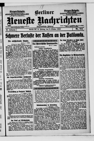 Berliner Neueste Nachrichten vom 08.10.1915
