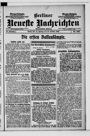 Berliner Neueste Nachrichten vom 15.10.1915