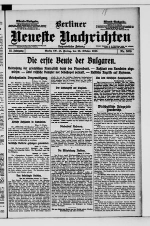 Berliner Neueste Nachrichten vom 15.10.1915
