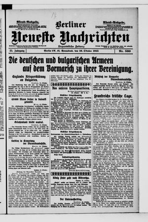 Berliner Neueste Nachrichten vom 16.10.1915