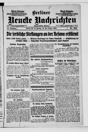 Berliner Neueste Nachrichten vom 29.10.1915