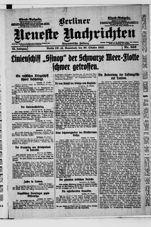 Berliner Neueste Nachrichten vom 30.10.1915