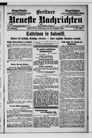 Berliner Neueste Nachrichten vom 23.12.1915