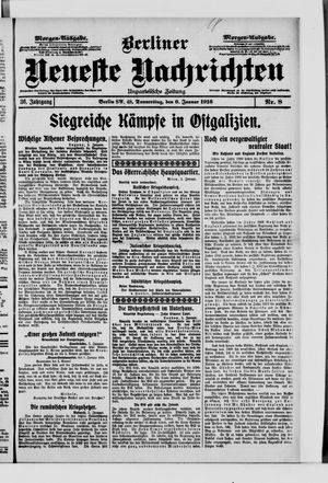 Berliner Neueste Nachrichten vom 06.01.1916