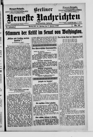 Berliner Neueste Nachrichten vom 07.01.1916