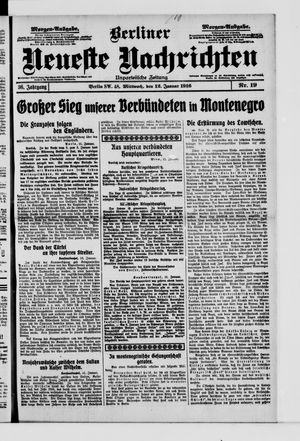 Berliner Neueste Nachrichten vom 12.01.1916