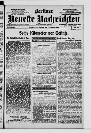 Berliner Neueste Nachrichten vom 14.01.1916