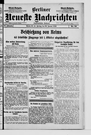Berliner Neueste Nachrichten vom 28.01.1916