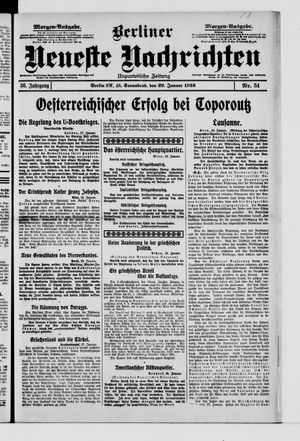 Berliner Neueste Nachrichten vom 29.01.1916