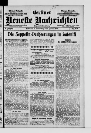 Berliner Neueste Nachrichten vom 03.02.1916
