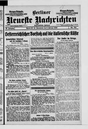 Berliner Neueste Nachrichten vom 05.02.1916