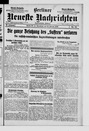 Berliner Neueste Nachrichten vom 12.02.1916